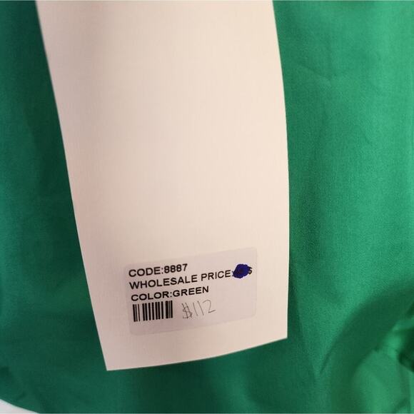 KASIA NEW GREEN RUFFLE BLOUSE SIZE SMALL RETAIL $112 - Picture 4 of 7